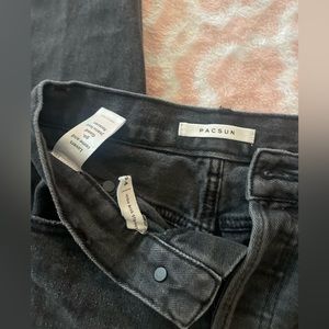PacSun, high-rise, straight jeans, size 0/24